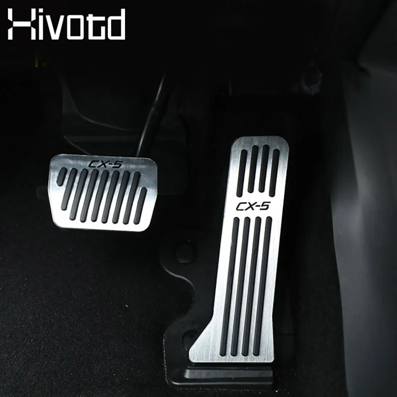 Hivotd для Mazda CX5, аксессуары для CX-5, автомобильный акселератор, подставка для ног, педаль тормоза, алюминиевая, авто педаль, интерьер, ремонт