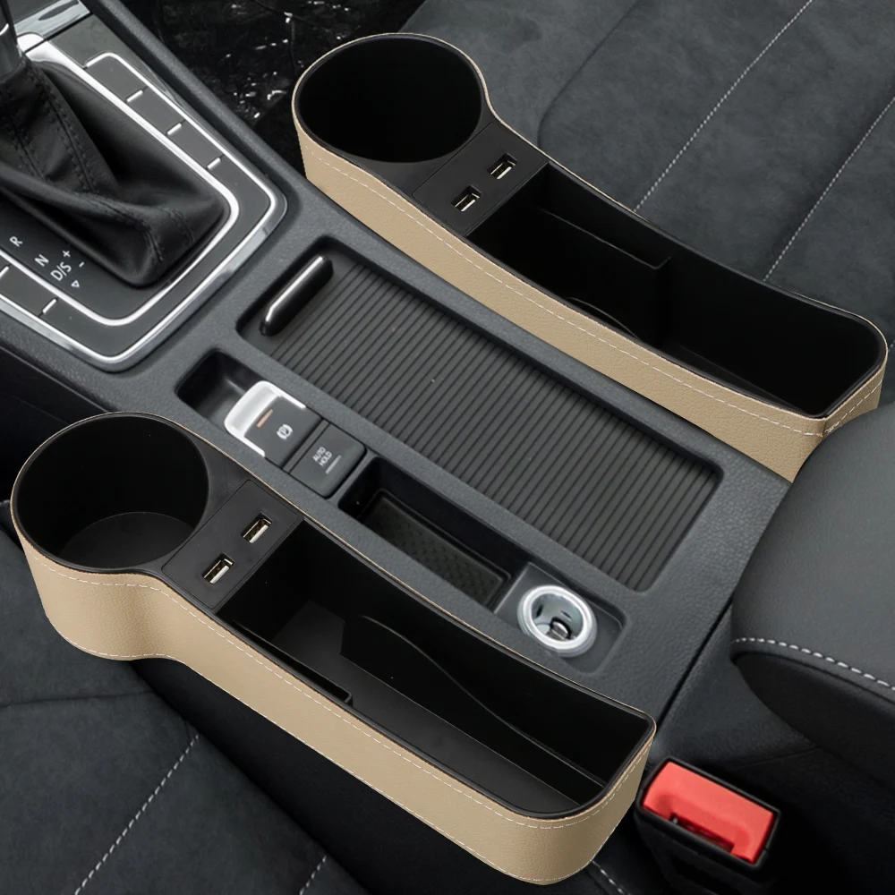car seat gap storage case box usb charger adapter phone stand bottle cup holder interior organizer 4x4 automobile accessories free global shipping