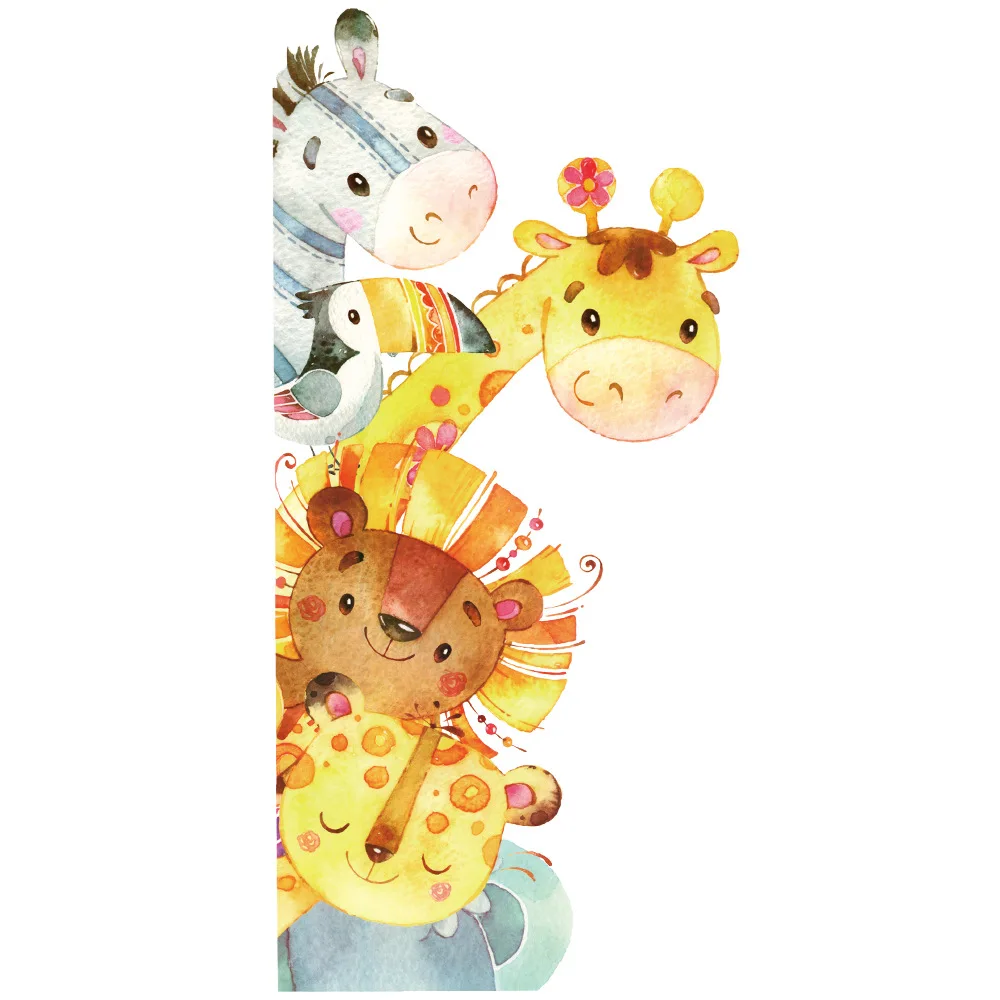 

30*90CM Water Color Cartoon Wall Stickers Bedroom Living Room Removable Decoration Picture