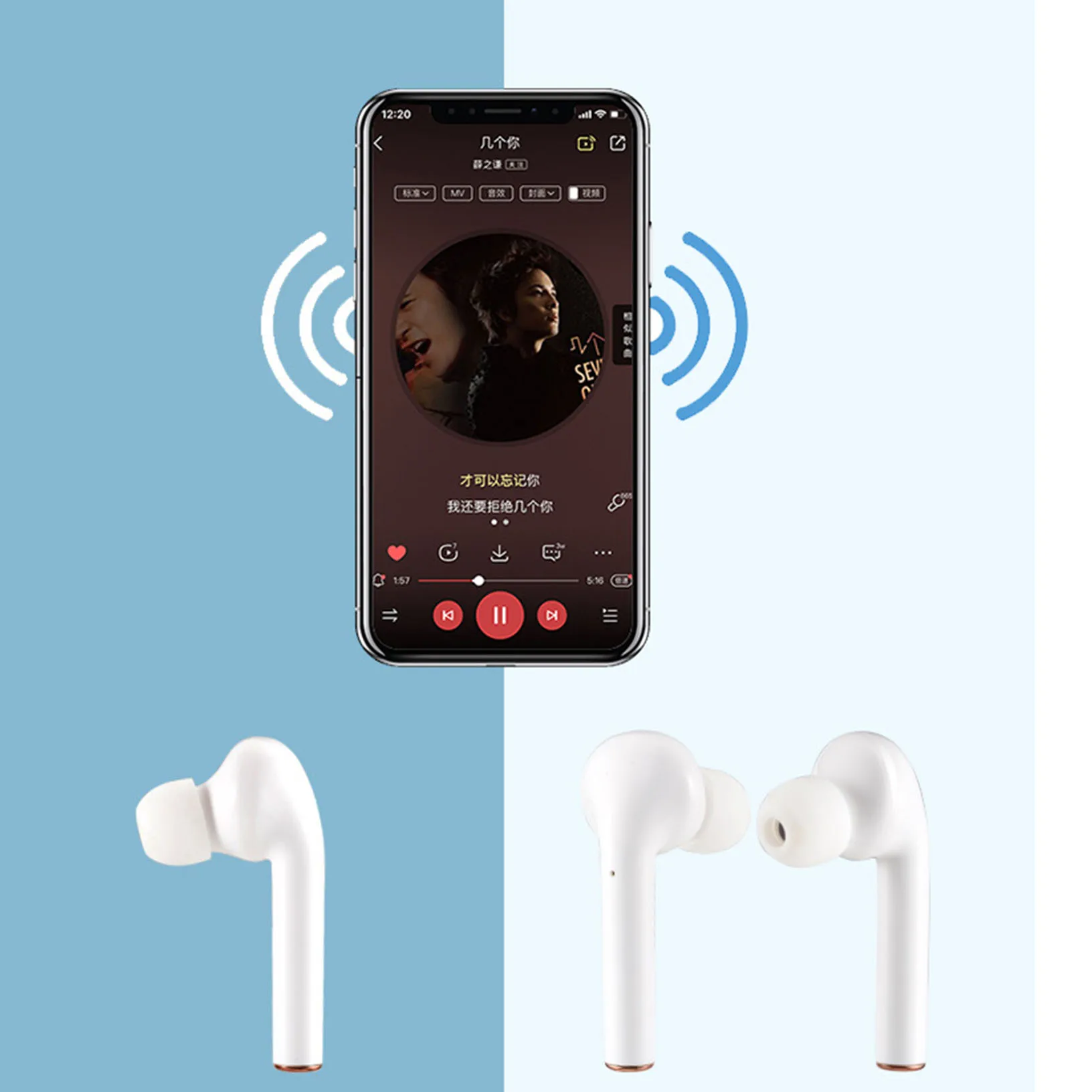 

Bluetooth Earphone Wireless Earbuds Headset TWS for Iphone 11 Pro X Max 8 7 XR