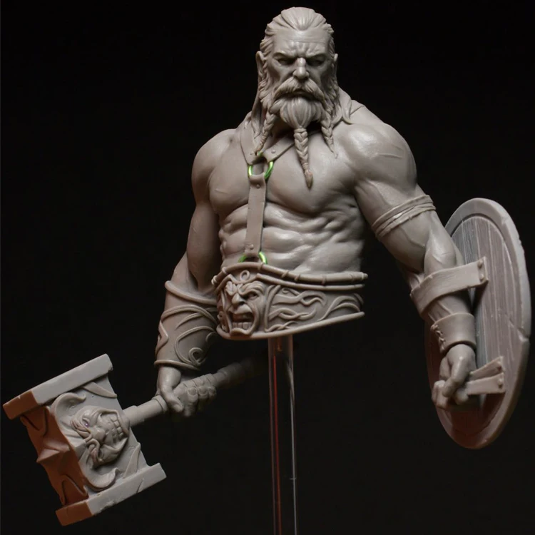 1/12 Смола Bresse сборка brez Hunterhead с топором щит бюст diy игрушки Diy Модель tamiya набор