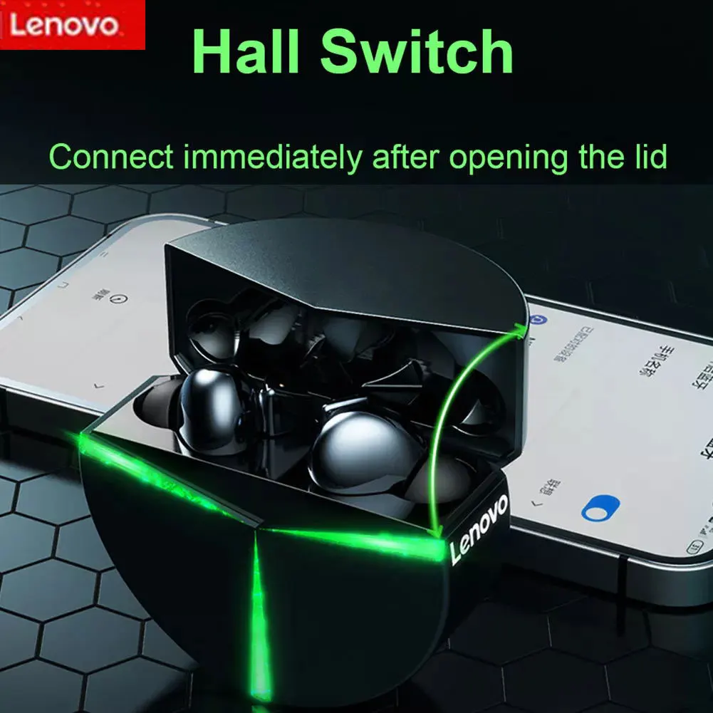 

Lenovo GM1 Bluetooth Wireless Headset TWS Stereo Touch True Wireless In-ear High-sensitivity Low-latency TWS Gaming Earbuds