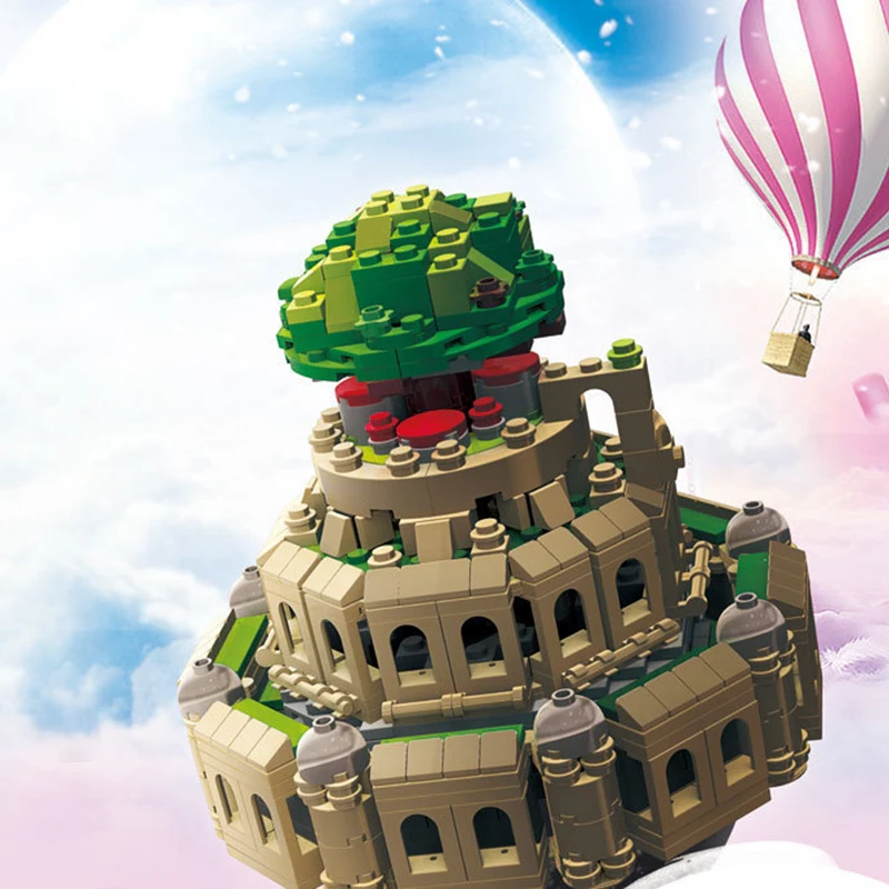 

05001 The City Building Blocks Castle Music Box In The Sky Architecture Creative Technic Brick 1179pcs Toys for Children gift