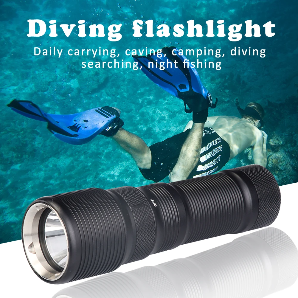 

TrustFire Aluminum alloy Waterproof Diving Flashlight Torch 700lm Outdoor Dive Light with Magnetic Control Switch