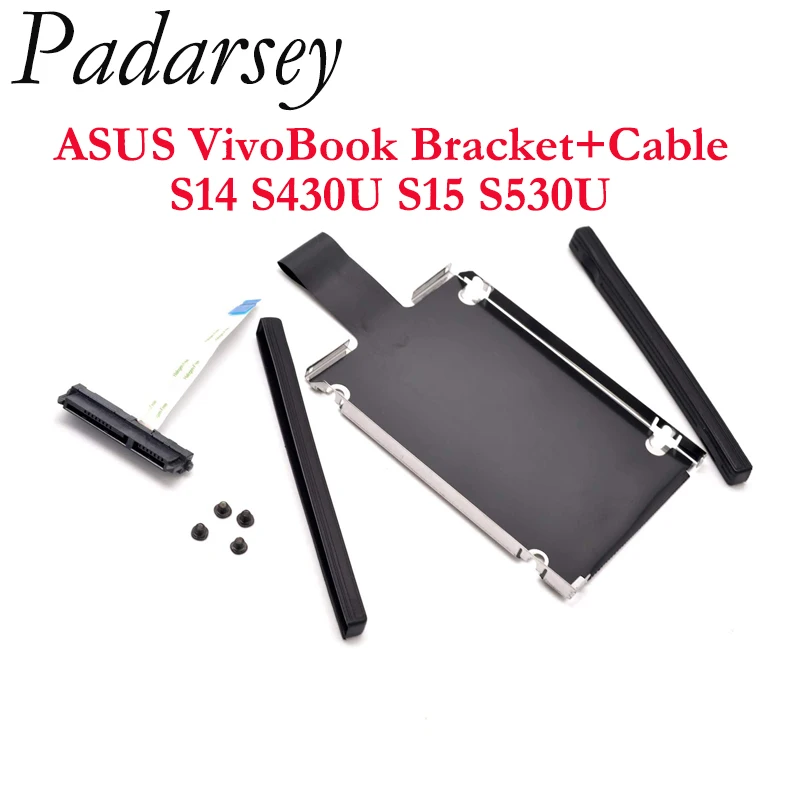 Pardarsey 2 5-дюймовый HDD SSD жесткий диск Кабельный разъем SATA Caddy кронштейн для ASUS VivoBook S14