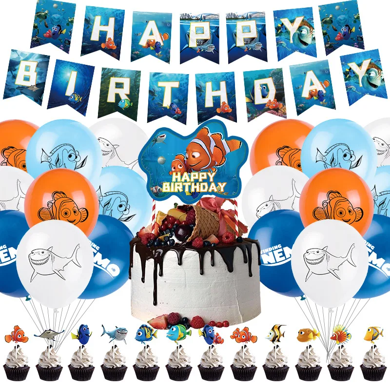 1 набор тематических воздушных шаров в виде героев Диснея Немо украшение для