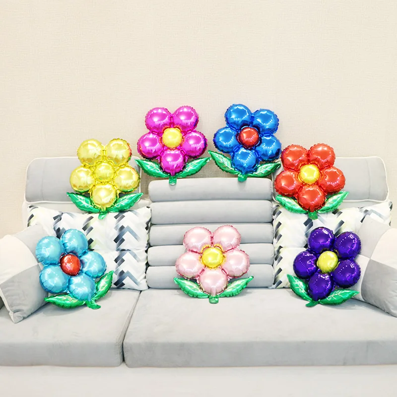 

Flower Foil Balloons leaf Flower Baloon Birthday Party Wedding decorations Party Supplies Globos Baby Shower Girls Children toys