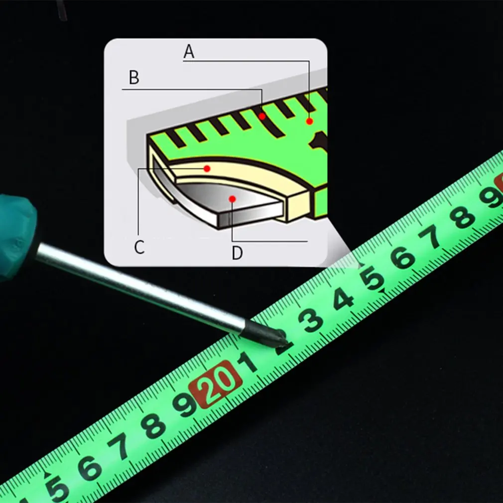 LAOA двухсторонняя измерительная лента из стали геолента дюймовая/метрическая