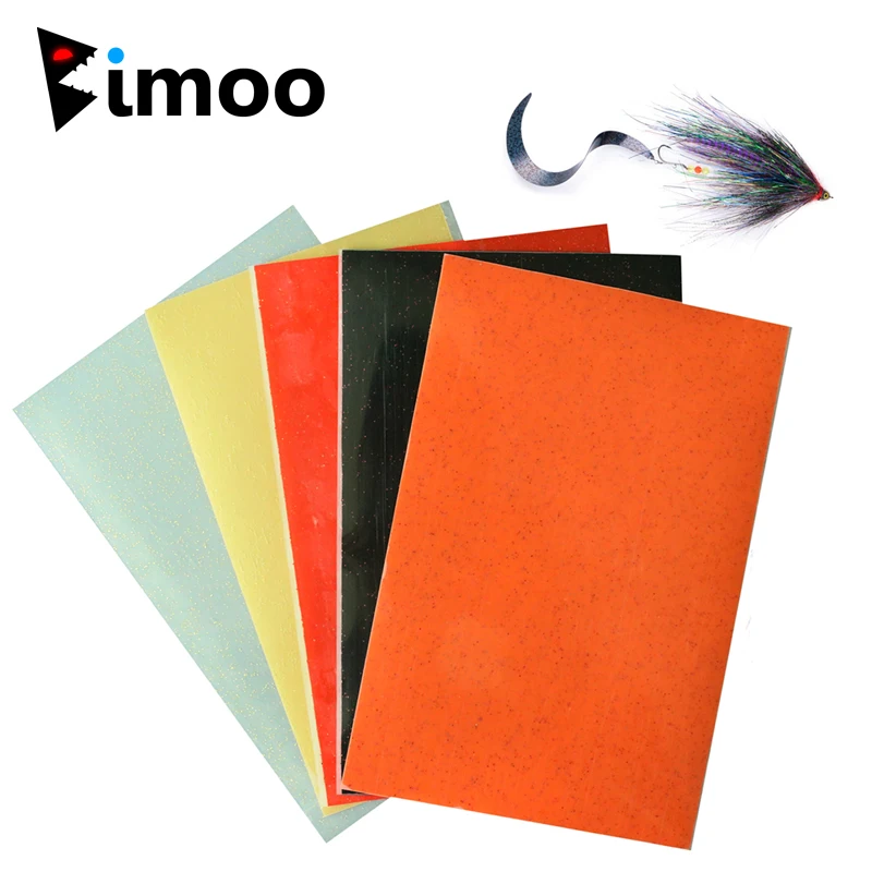 Bimoo 2 шт. 12x20 см мягкая силиконовая пленка для завязывания мушек хвост щуки окуня