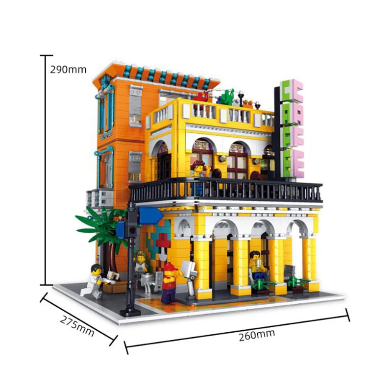 

Street View Palace Cinema Lunatic Hospital Toy Shop Afol Square The Queen Bricktoria Sanctorum Christmas Building Block Gift