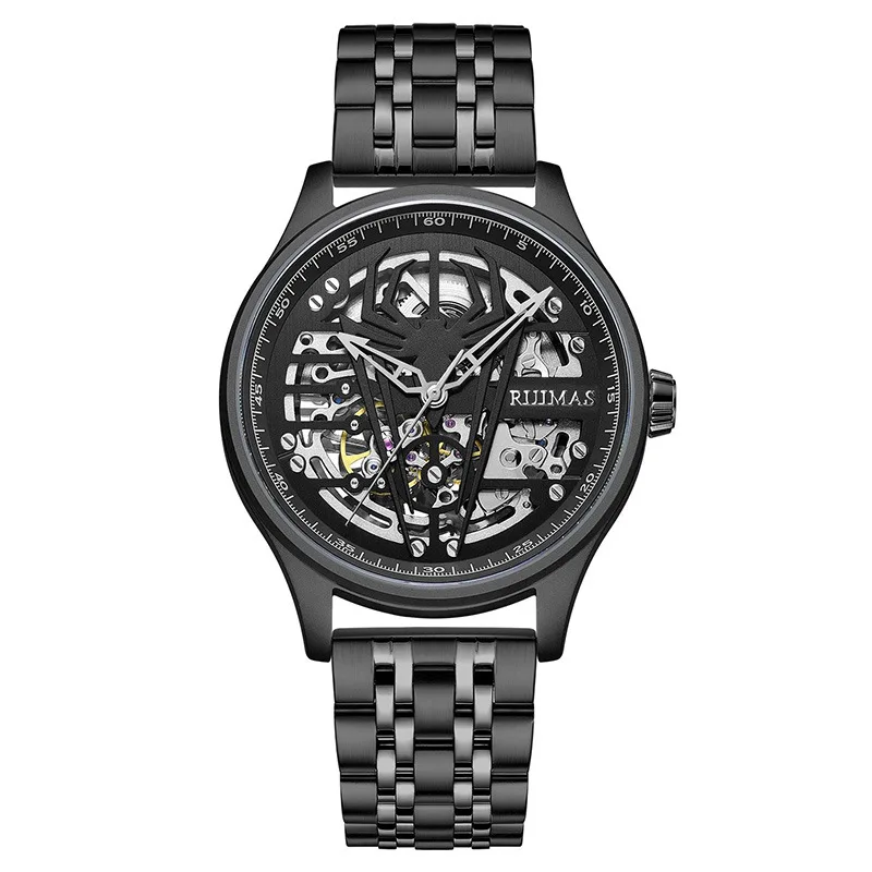 Оригинальные мужские модные повседневные Автоматические наручные часы RUIMAS с