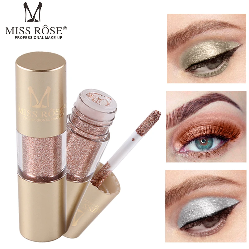 MISS ROSE модный горячий металлический блеск для век водонепроницаемый блеск одиночные тени для век жидкие телесные тени для макияжа тени для в