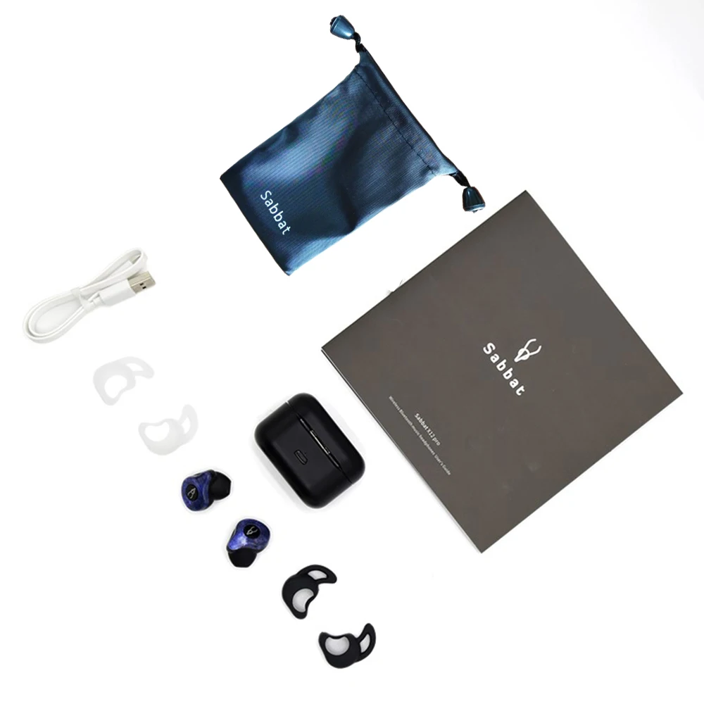 Новинка Sabbat X12 Pro Bluetooth 5,0 TWS мини невидимые наушники беспроводные IPX5 спортивные наушники с зарядным устройством 750 мАч