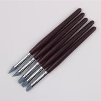 5pcs silicone clay sculpting tool for brush modeling dotting nail art pottery clay tools diy carving sculpting tools