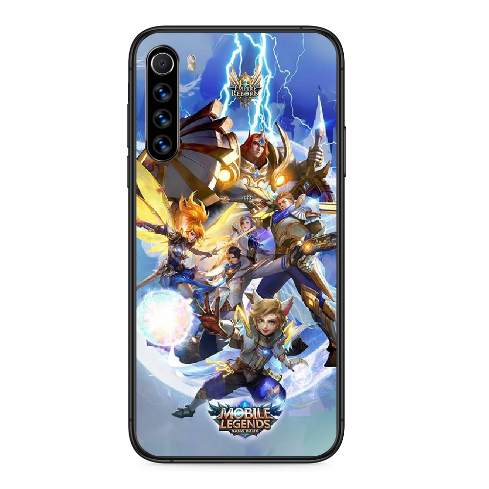 

Mobile Legends Phone case For Xiaomi Redmi Note 7 8 8T 9 9S 4X 7 7A 9A K30 Pro Ultra black Etui luxury funda trend hoesjes tpu