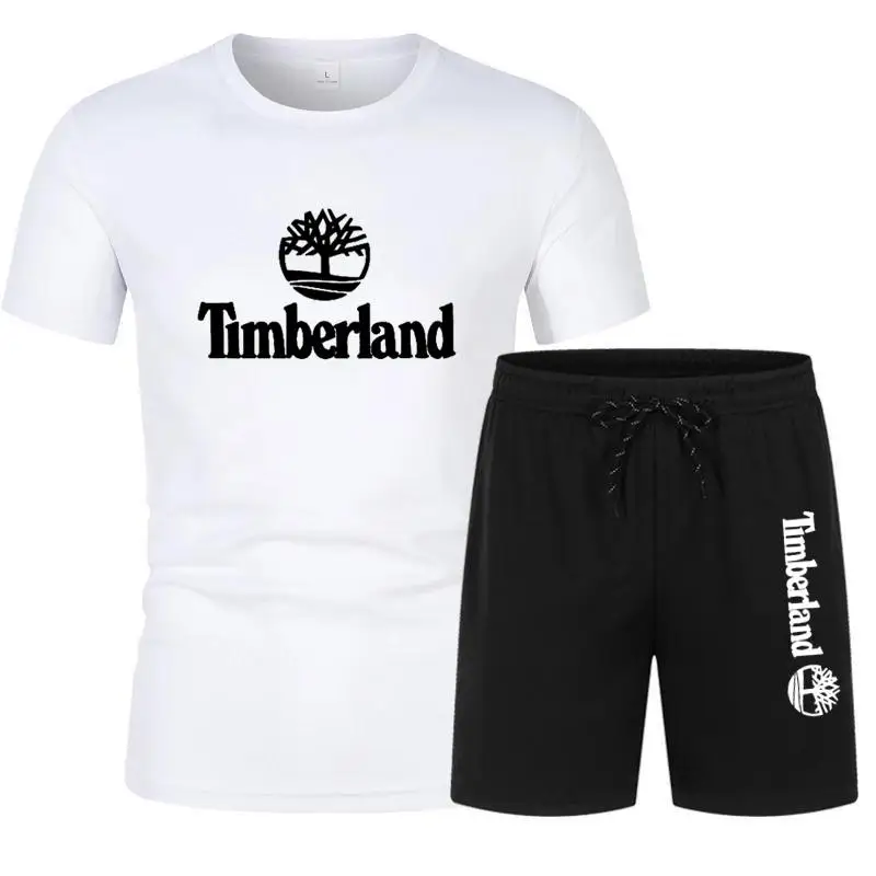 

Survtement d't pour hommes, ensemble deux pices, t-shirt et short de marque, vtements de sport pour mari