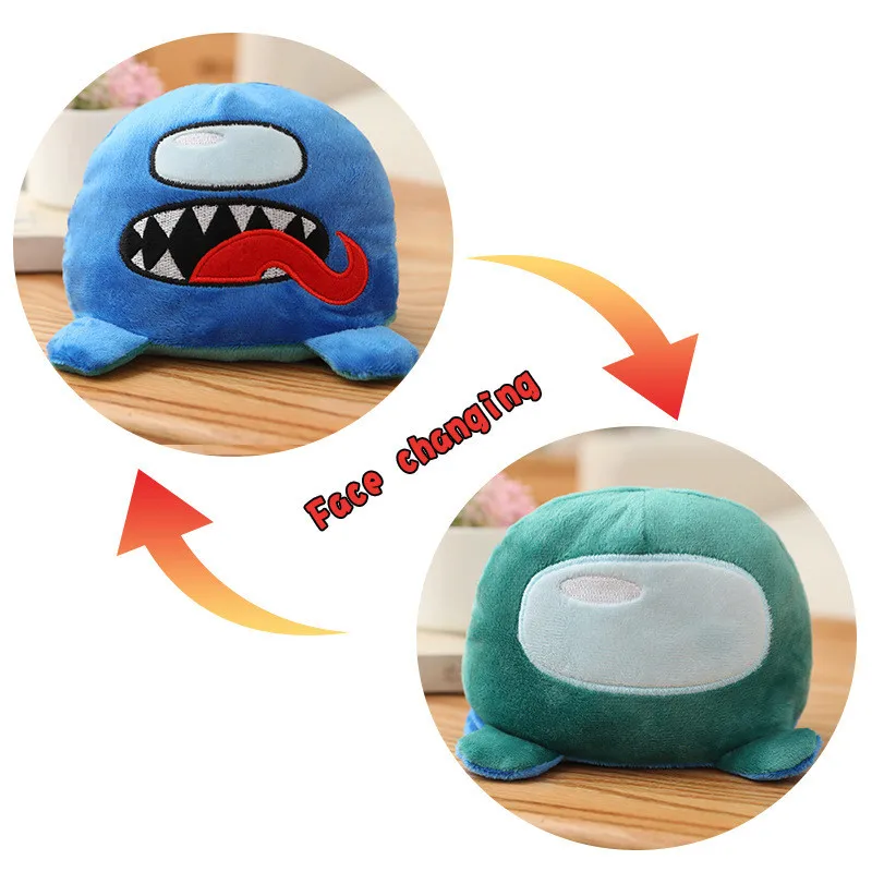

Plush Doll Toys Flip Double Sided Figure Among Plush Pattern Children's Gift Kawaii Home Decoration Stuffed Toys