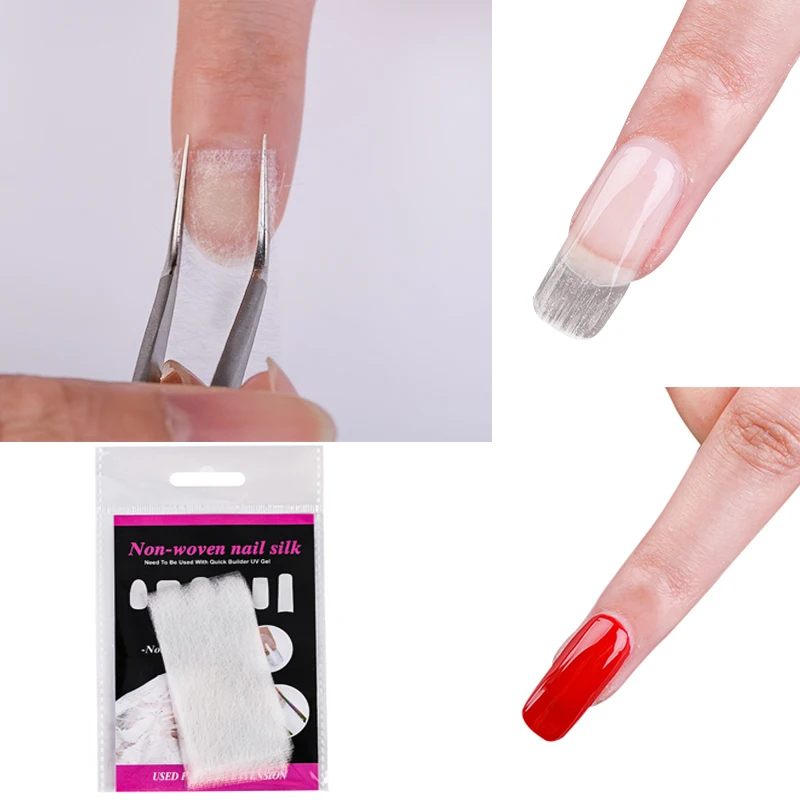 10 шт./упак. волокно для дизайна ногтей стекло гелевого наращивания форма