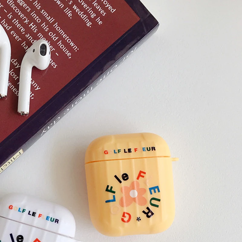 Чехол для AirPods, милый простой мини-бокс, Мультяшные аксессуары, защитный силиконовый чехол, Роскошный чехол для Air pods 2, чехол для наушников, funda - Цвет: A11