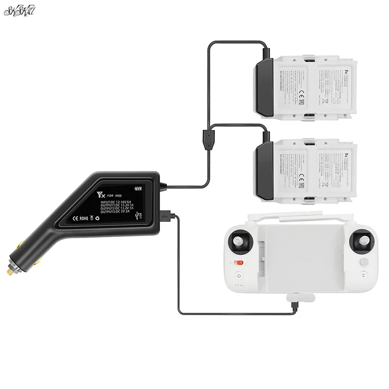 3 в 1 Автомобильное зарядное устройство аккумулятор и пульт дистанционного