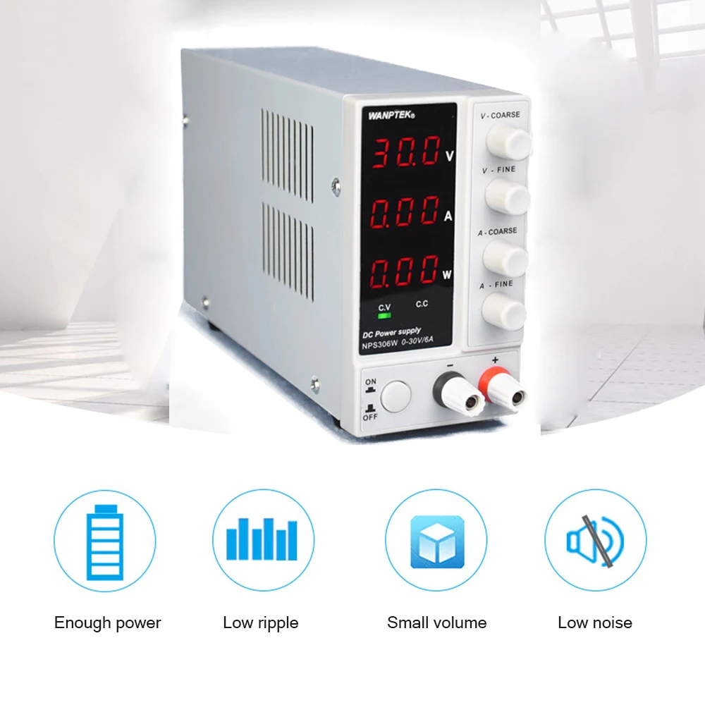 Test Power 300W 60V 5A DC Power Supply  Laboratory Switching Power Supply Current Test Charging Tester NPS605W