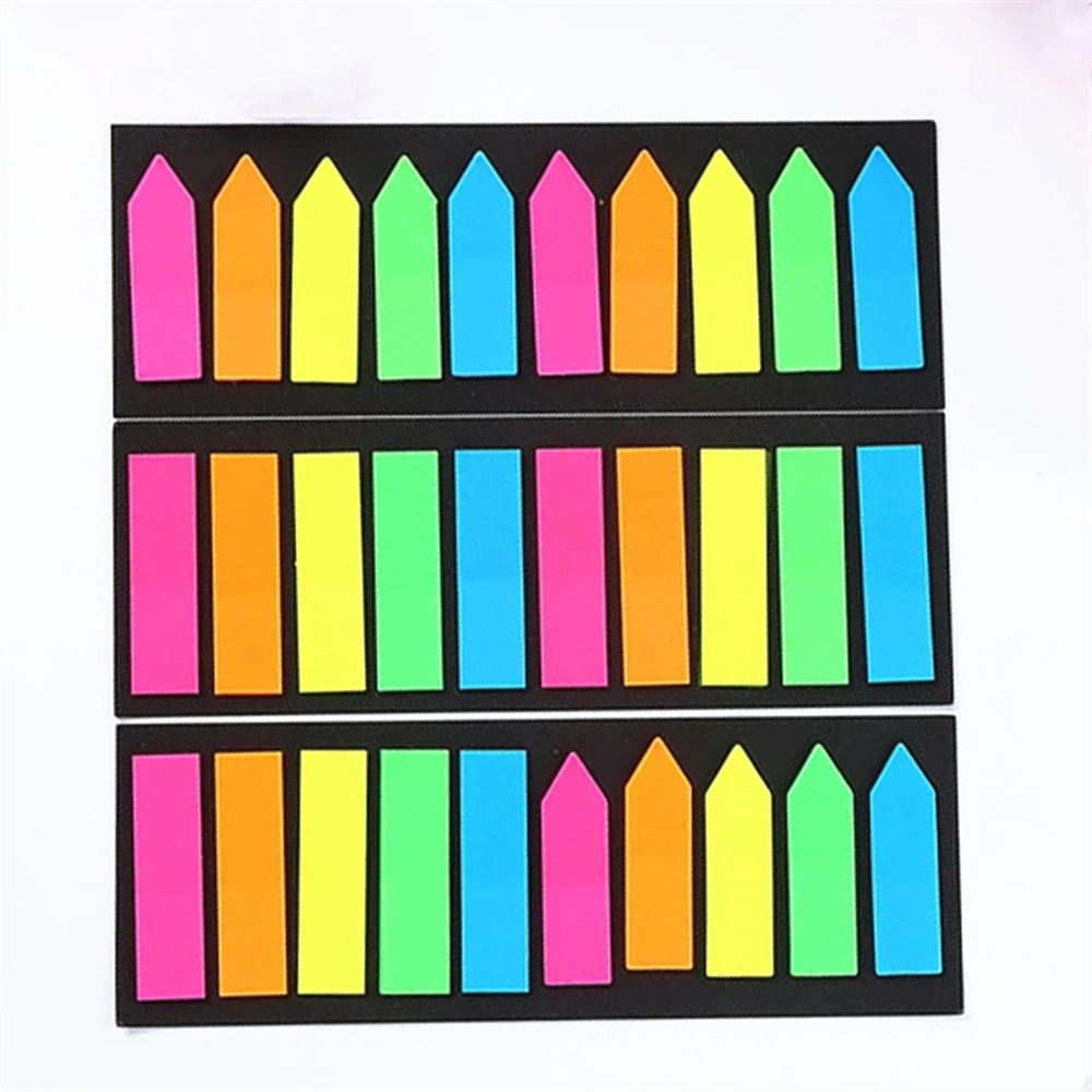 Флуоресцентная самоклеящаяся наклейка KDD для блокнота Закладка-маркер записей