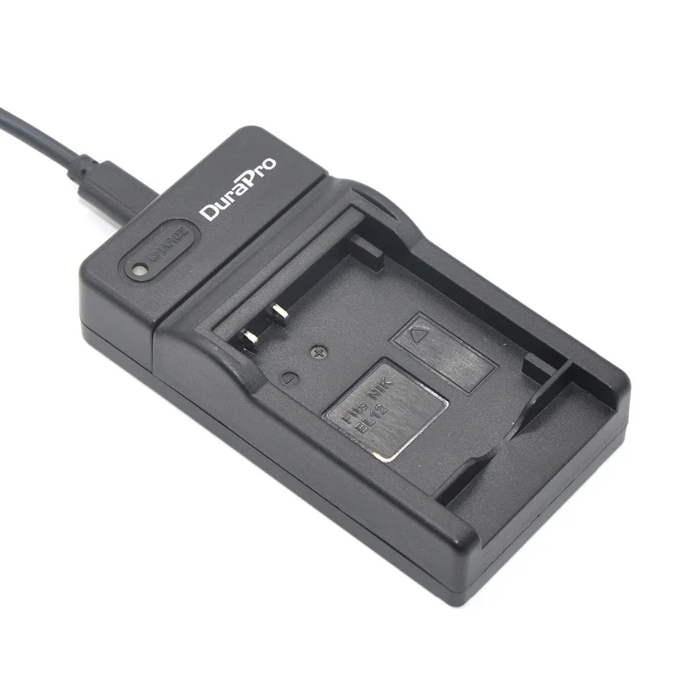 Durapro 4 шт. EN EL12 ENEL12 литий ионный аккумулятор 3 7 В 1050 мАч + USB зарядное устройство для