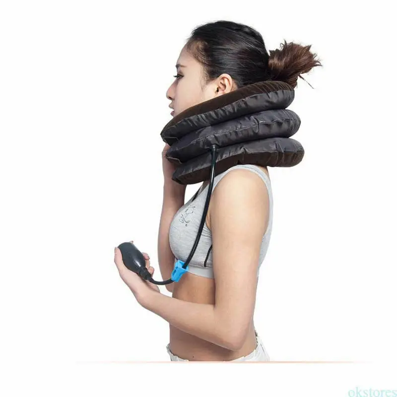 

Air Inflatable Cervical Neck Traction Collar Pain Relief Cervical Traction Pillow Device Shoulder Neck Pain Relief Brace USA