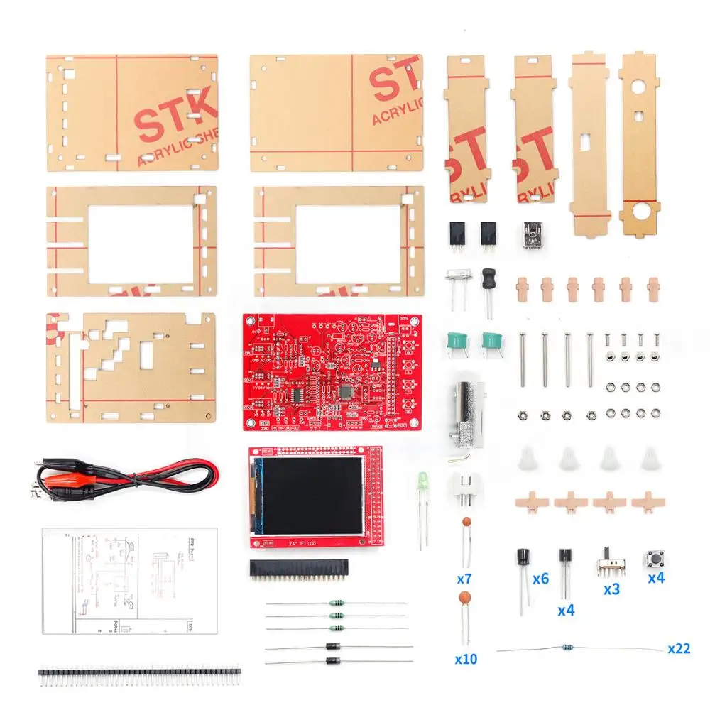 DSO FNIRSI-138 2," цифровой осциллограф TFT Набор DIY 200 кГц тестер 1Msps полоса пропускания зонд Электронный производственный набор - Цвет: Белый
