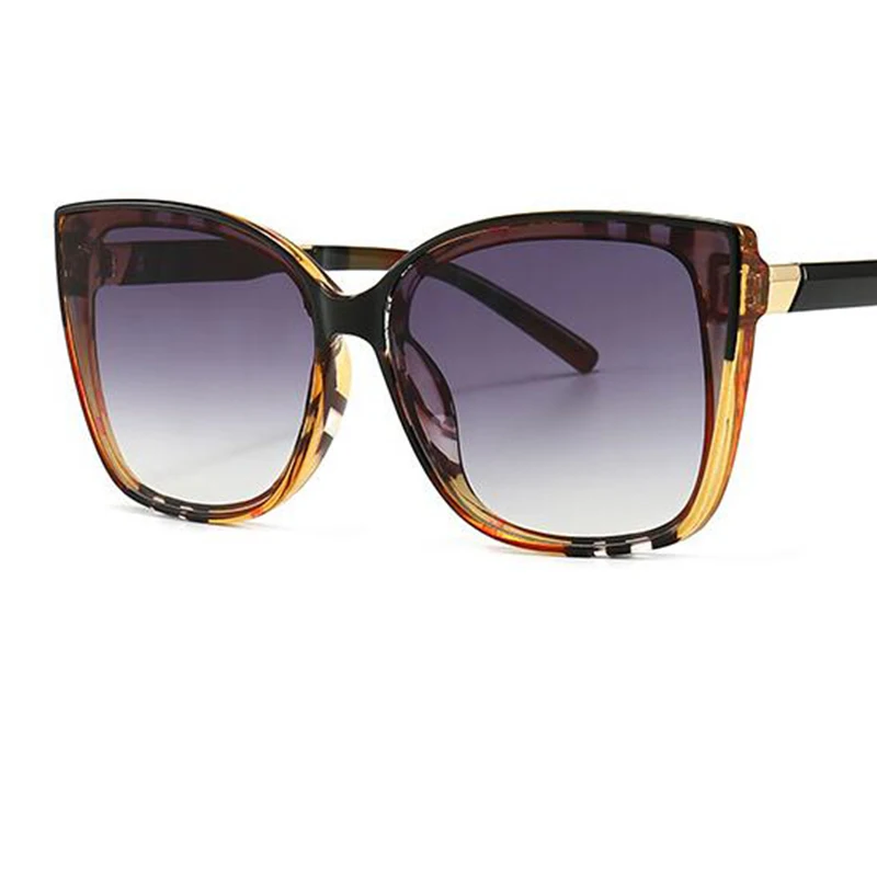 Новые негабаритные Квадратные Солнцезащитные очки женские 2020 кошачий глаз в