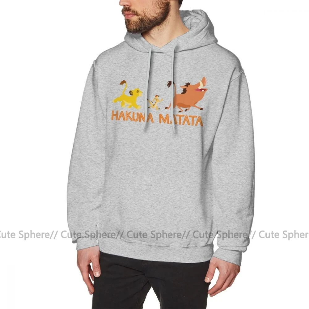 Hakuna Matata худи Hakuna Matata толстовки длинный красный пуловер зимняя Толстовка из хлопка более размера мужские популярные уличные толстовки