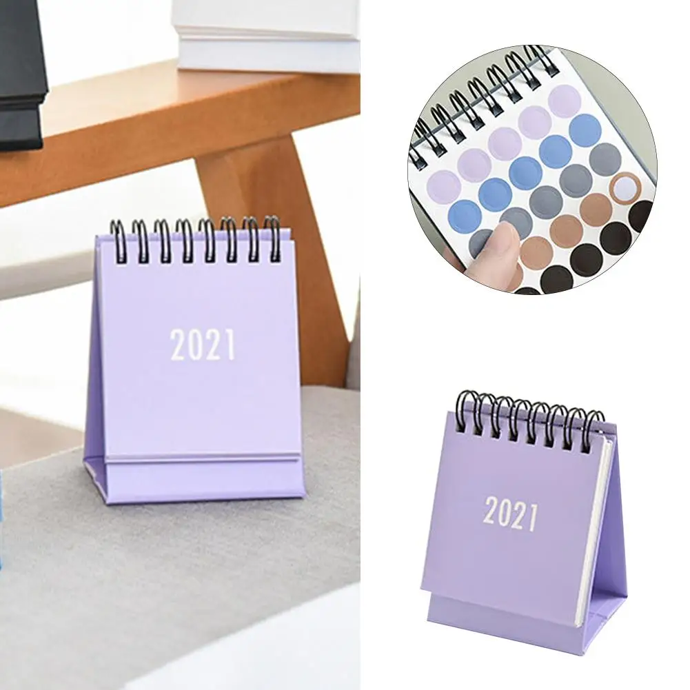 2020 2021 настольный мини календарь Настольный компьютер стоял флип ежемесячный
