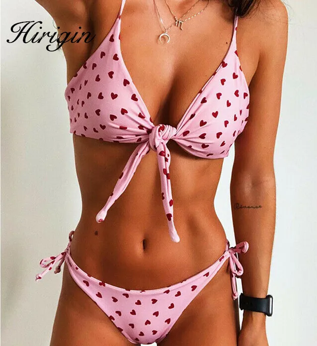 Купальник-бикини женский с чашками пуш-ап и бантом | Женская одежда