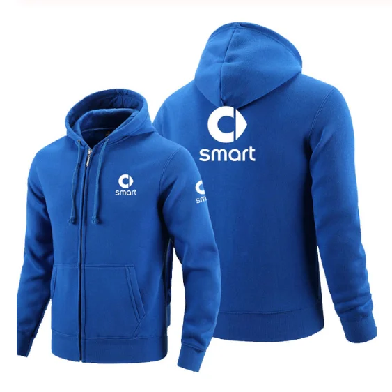 

2020 NEW Zipper Hoodies Smart logo Printed Hoodie Fleece Long Sleeve Man's zipper Jacket Sweatshirt