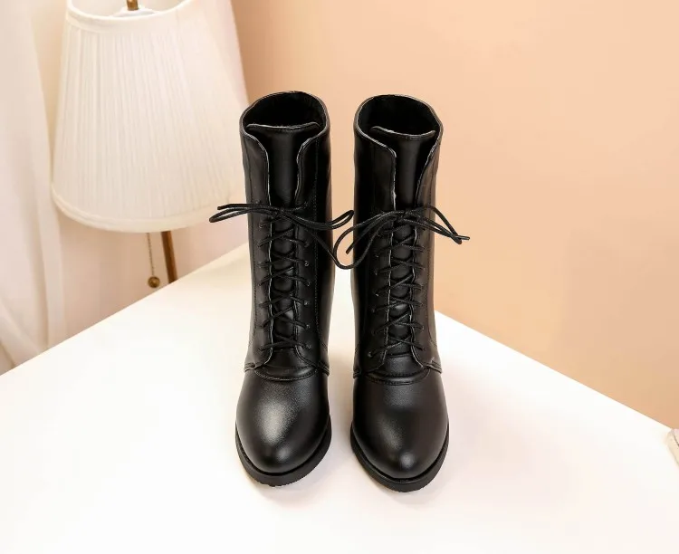 Большие размеры 9 10 11-14 ботинки женская обувь ботильоны для женщин женские зимняя