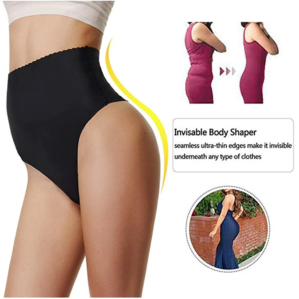 Женское нижнее белье с высокой талией сексуальные бесшовные трусики-стринги для