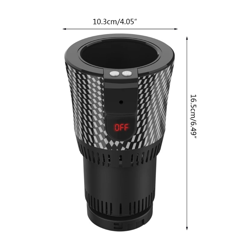 

Smart Digital Display Car Cooling Cup Home Office Desktop Warmer Cooler Mug Holder Tumbler Cooling Beverage Drinks Can