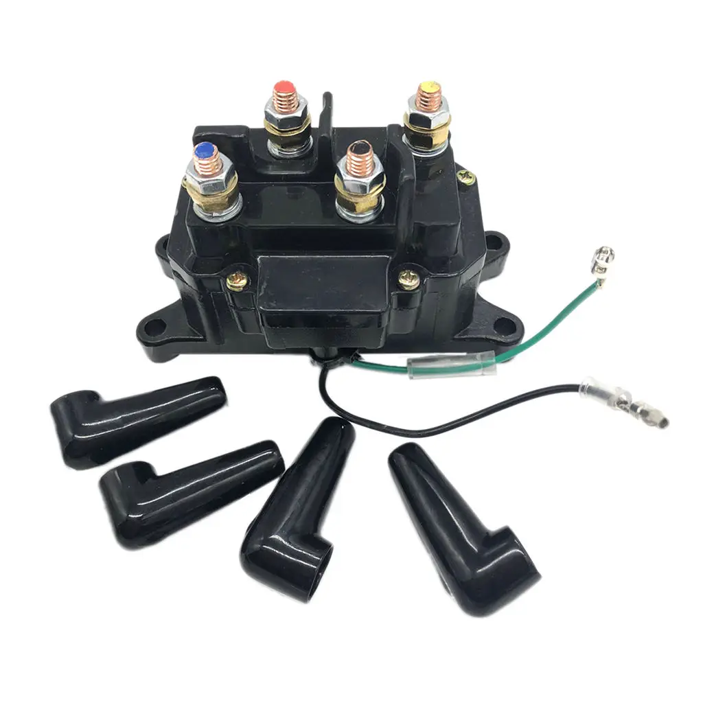 

Replacement 12V Solenoid Relay Contactor Winch Rocker Switch Thumb ATV