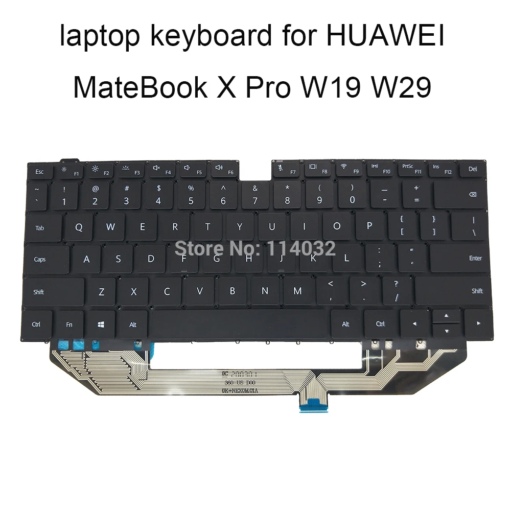 Клавиатура US для Huawei MateBook X Pro MACH W19 W29 W19B W19C W29BL клавиатура ноутбука с подсветкой на
