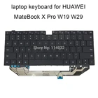 Клавиатура US для Huawei MateBook X Pro MACH W19 W29 W19B W19C W29BL, клавиатура для ноутбука с подсветкой на английском языке, 9Z.NG2BQ.001