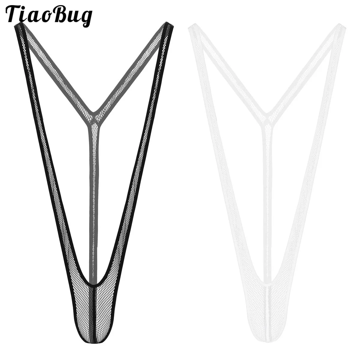 Горячие сексуальные мужские Манкини стринги ажурное нижнее белье цельный