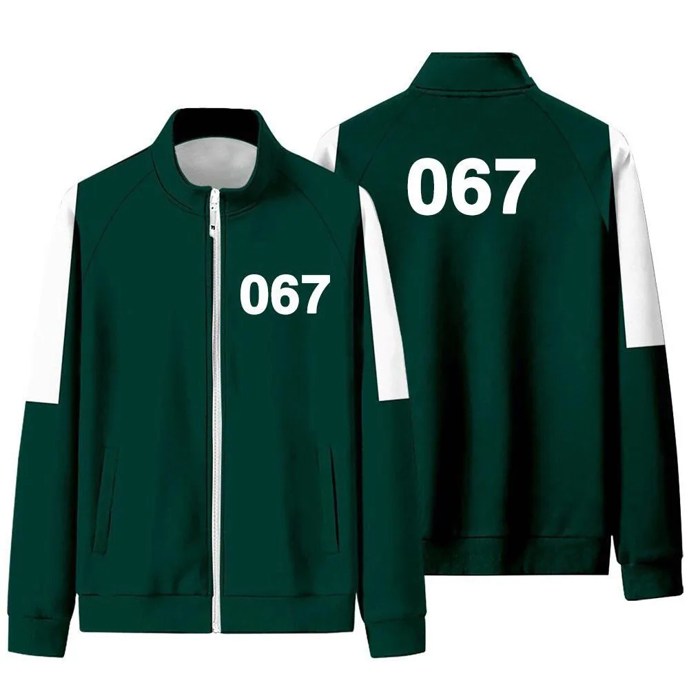 

sudaderas Squid Game Cosplay Costume Mens Hoodies, Korean teleplay Jung Hoyeon Same Sportswear 456 218 067 Jacket Halloween Set