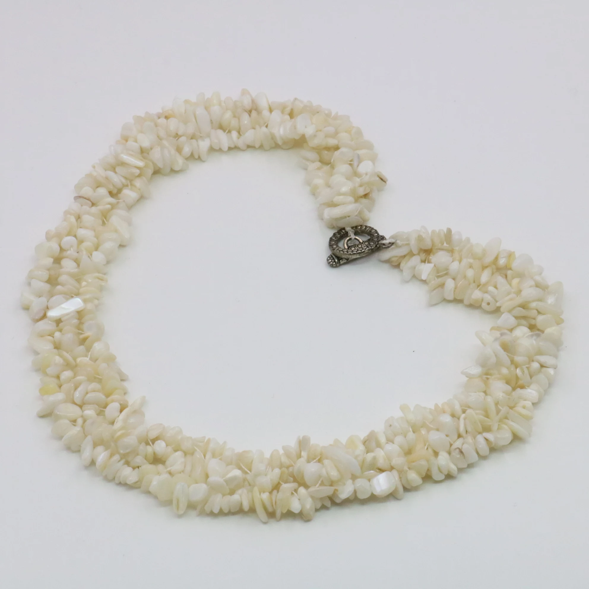 

Free Shipping Fashion Jewelry Natural White Shell 5X7mm Irregular Gravel Necklace Lady Christmas Beads Accessories Gift B521