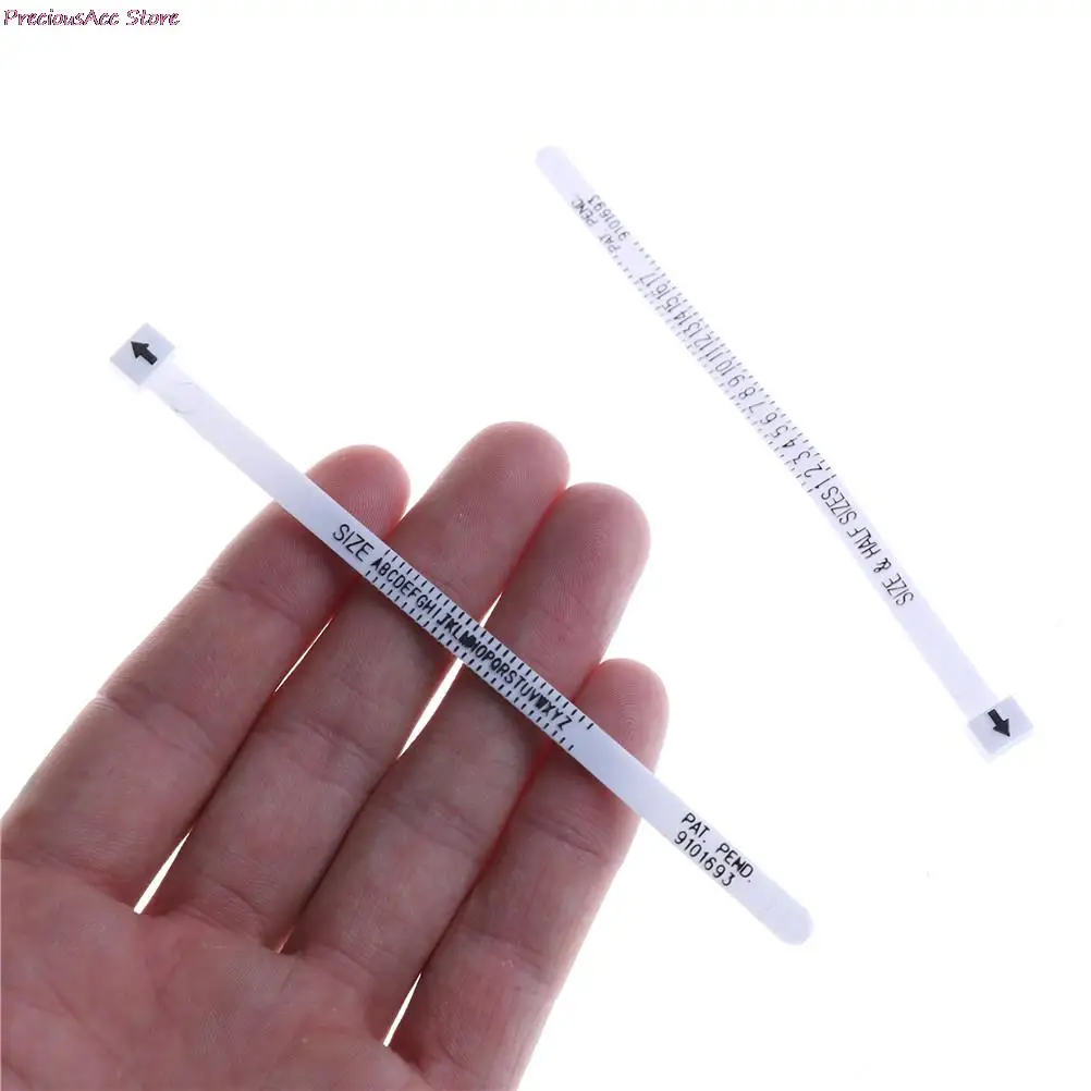 

UK US Ring Sizer Scale Gauge Finger Stick Mandrel Measurement Jewelry Tools Check Size