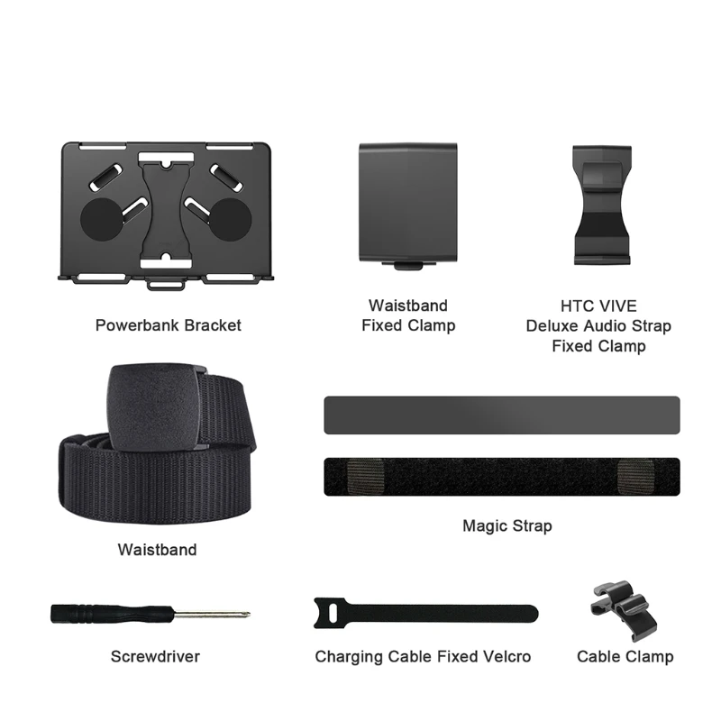 

VR Power Fixing Bracket -Audio Band Clip Mobile Power Holder for Oculus Quest -HTC Vive VR Headset Game Accessories