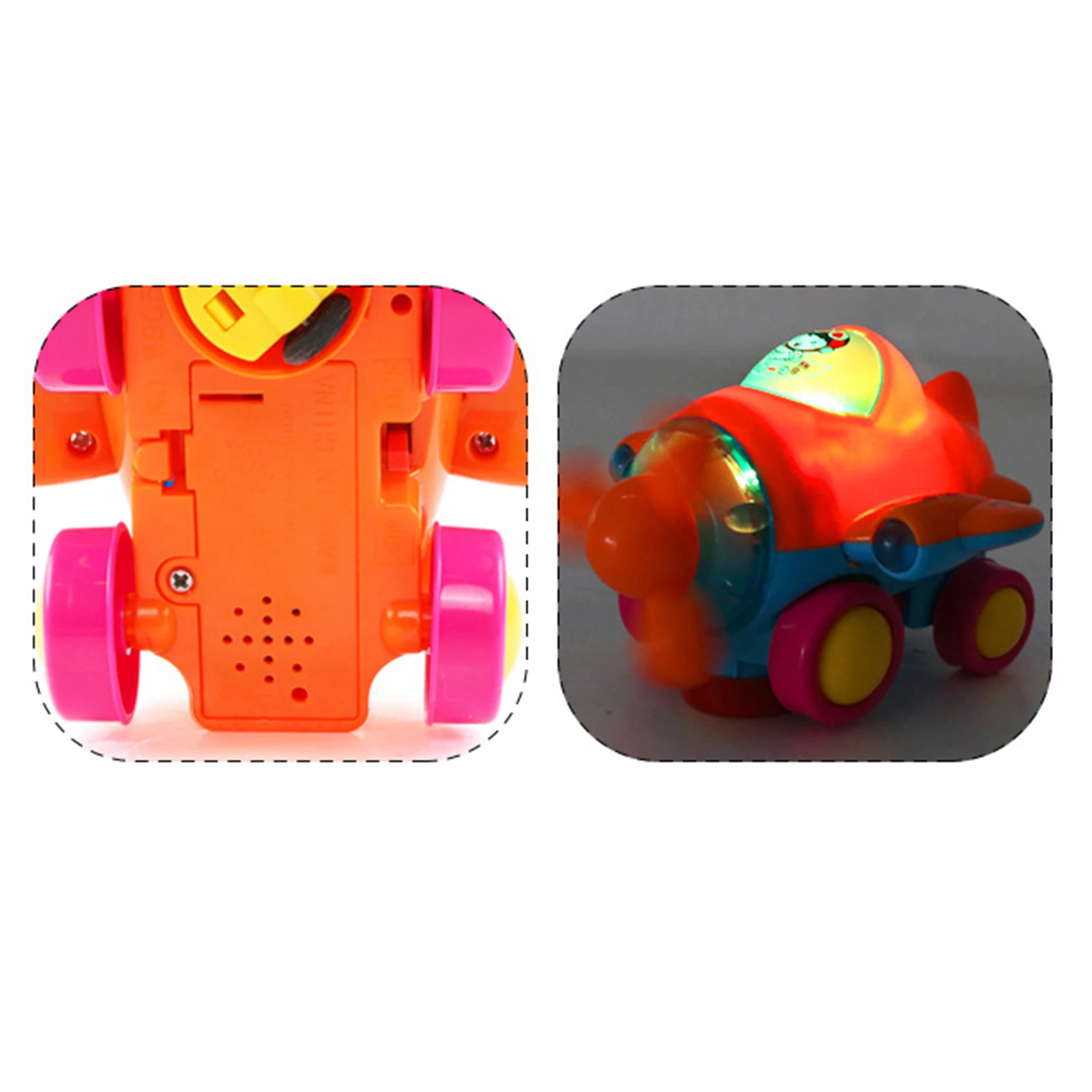 

Universal Wheel Electric Mini Airplane Model with Light Music Early Educational Toy Mobile Airplane Model Toys Gift for Children