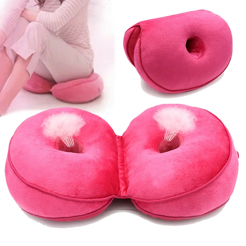 

Женская двойная комфортная подушка, подушка из пены с эффектом памяти, Массажная подушка для подтяжки бедер, Красивая Подушка для сидения из латекса, многофункциональная подушка