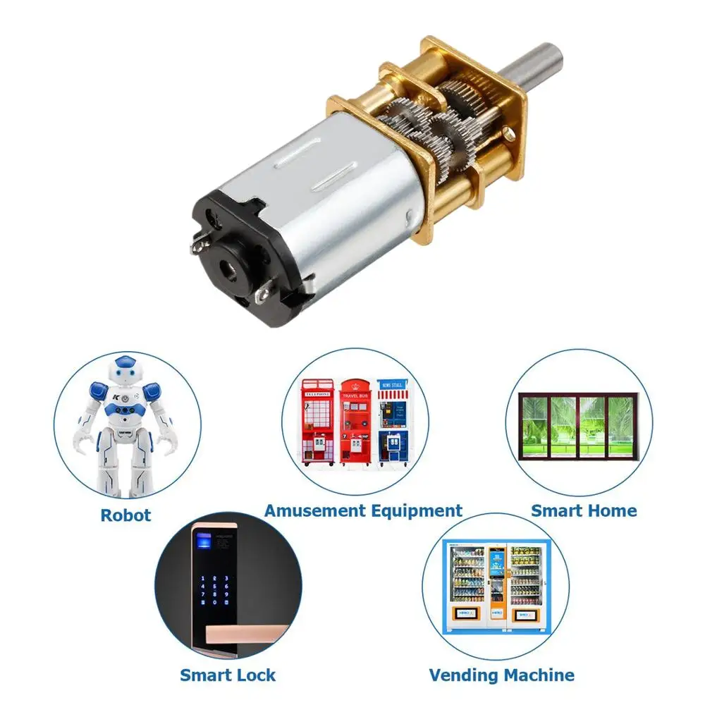 DC 3V/6V/12V N20 мини микро металлическая передача мотора с колеса моторы