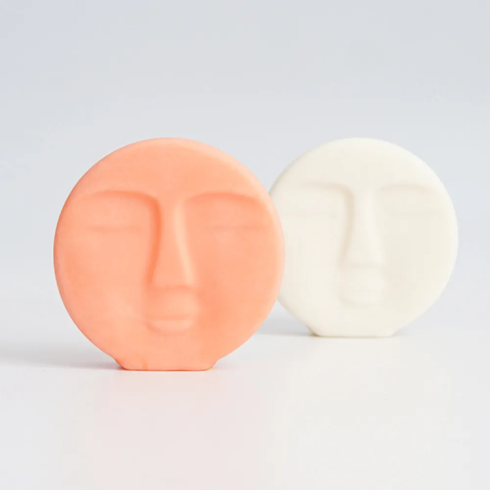 

Abstract Human Face Design Candle Mold Vintage Style Diy Fragrance Wax Mould Home Decor Face Resin Silicone Mold Soapmaking Tool