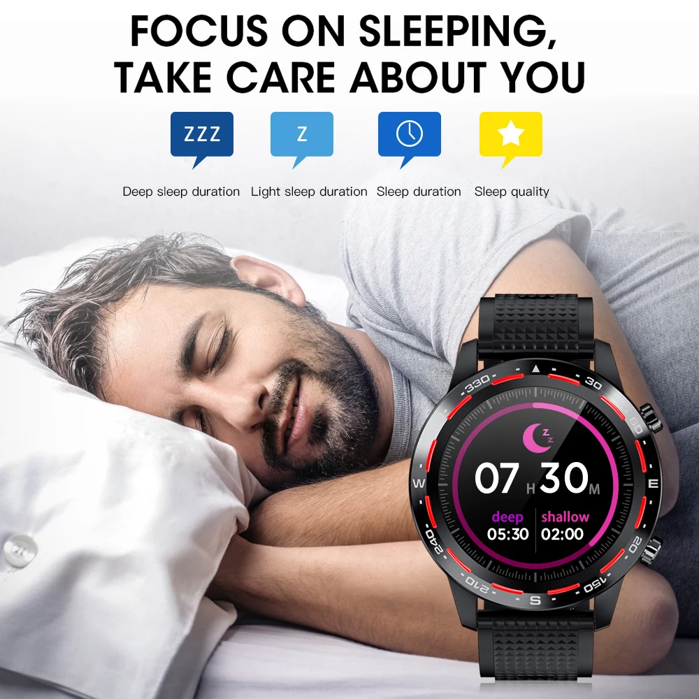 Умные часы L12 L8 ЭКГ + ППГ IP68 Водонепроницаемые Bluetooth звонки артериальное давление